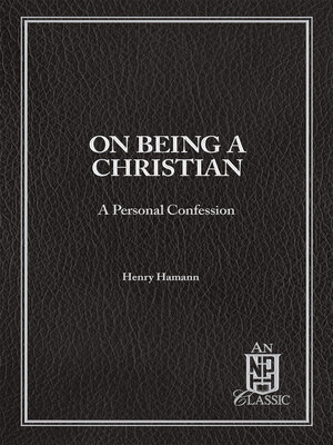 cover image of On Being a Christian